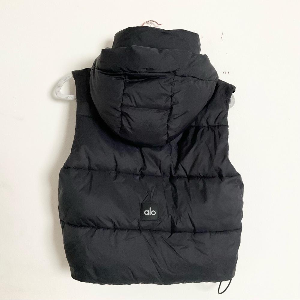 Alo Yoga Gold Rush Puffer Vest Black XXS - Picture 11 of 12